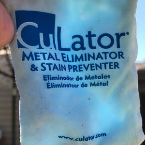 Used CuLator PowerPak 1.0 with Copper Removed from Swimming Pool Water