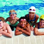 Beautiful Children in Swimming Pool