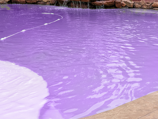 Clear Purple Pool Water Solved! Before Treatment