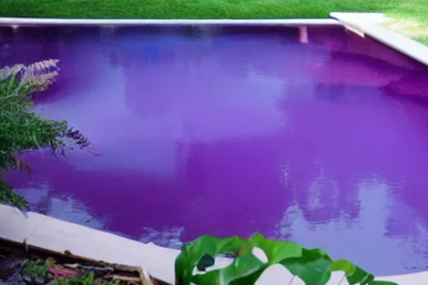 Help! My Pool Is Cloudy Purple.